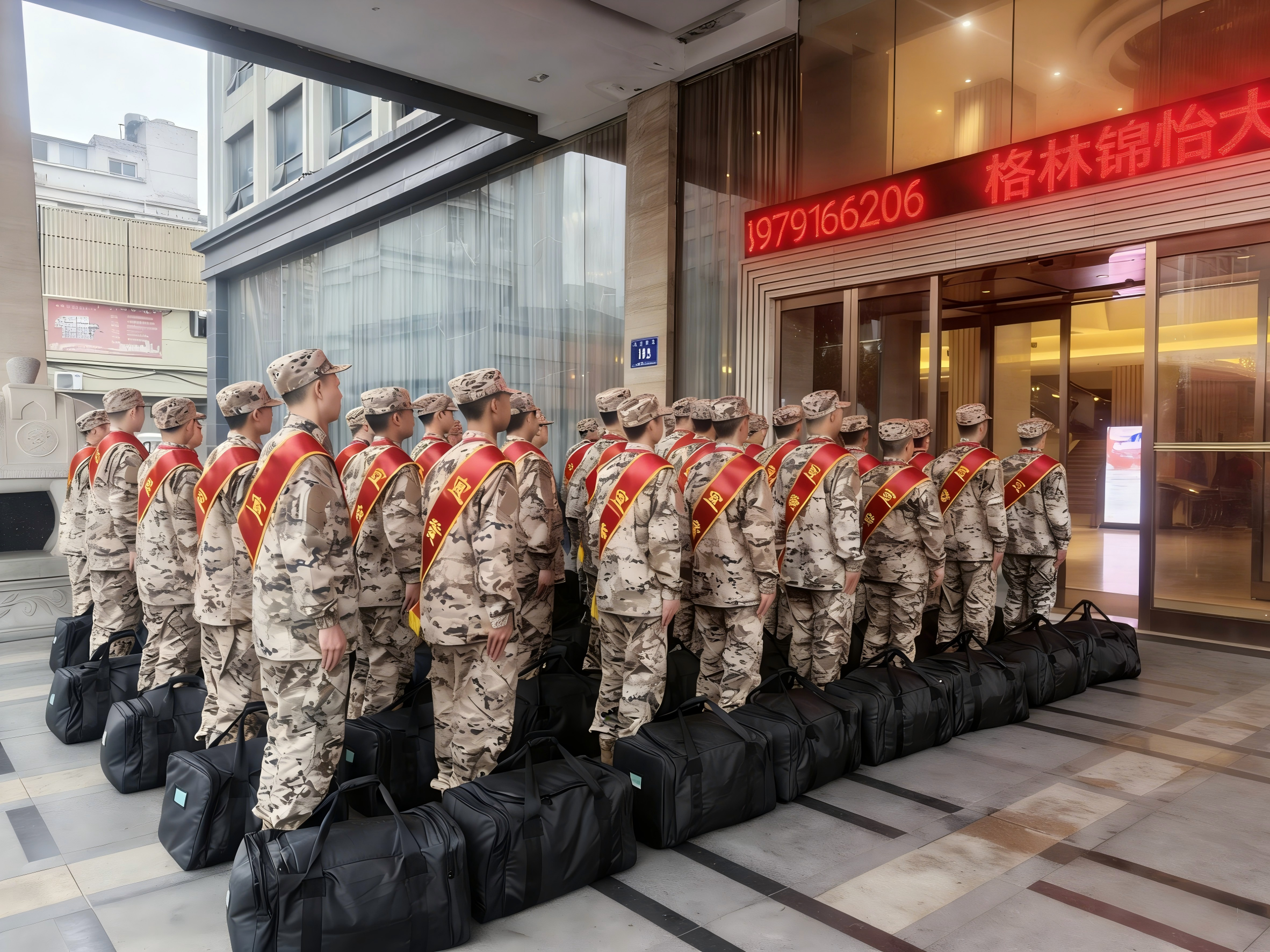 锦怡大酒店2026年入伍新兵接待工作圆满完成
